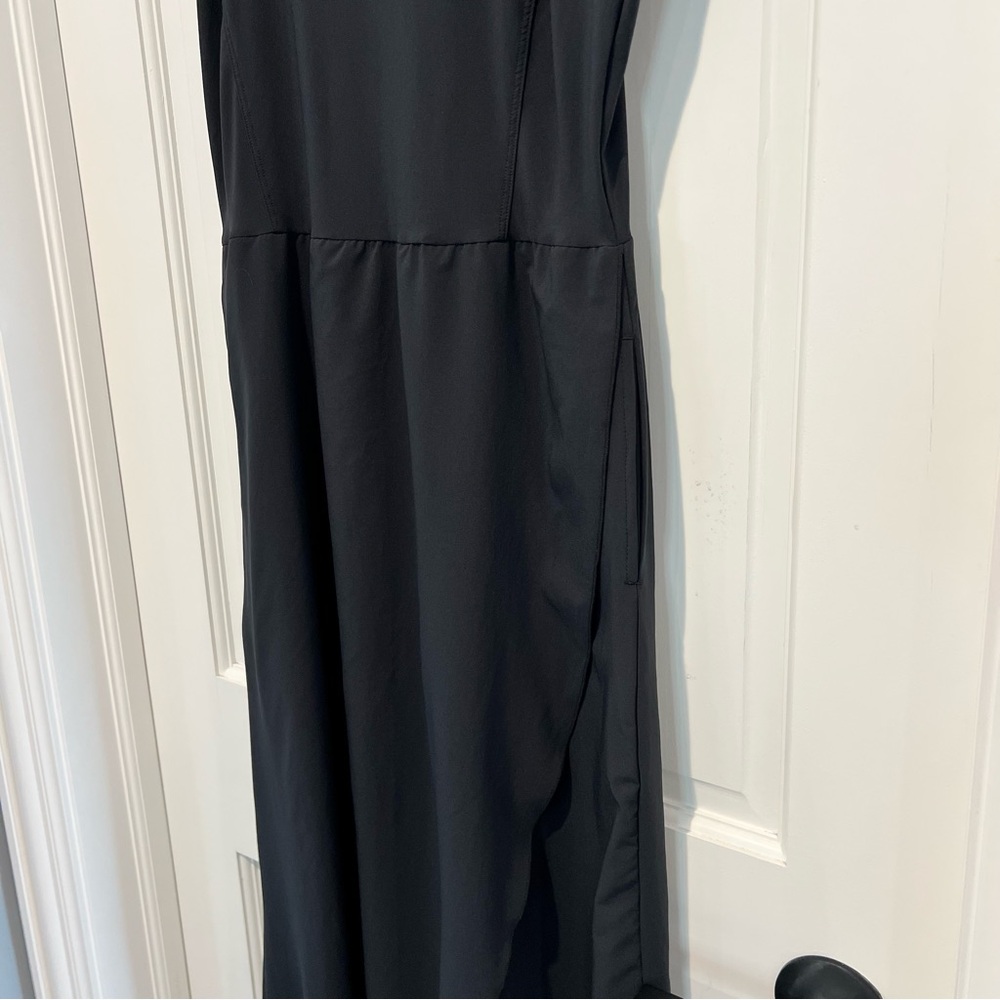Toad & Co Sunkissed Maxi Dress Black Small Crew Neck Tank A Line Full Length - Picture 4 of 9